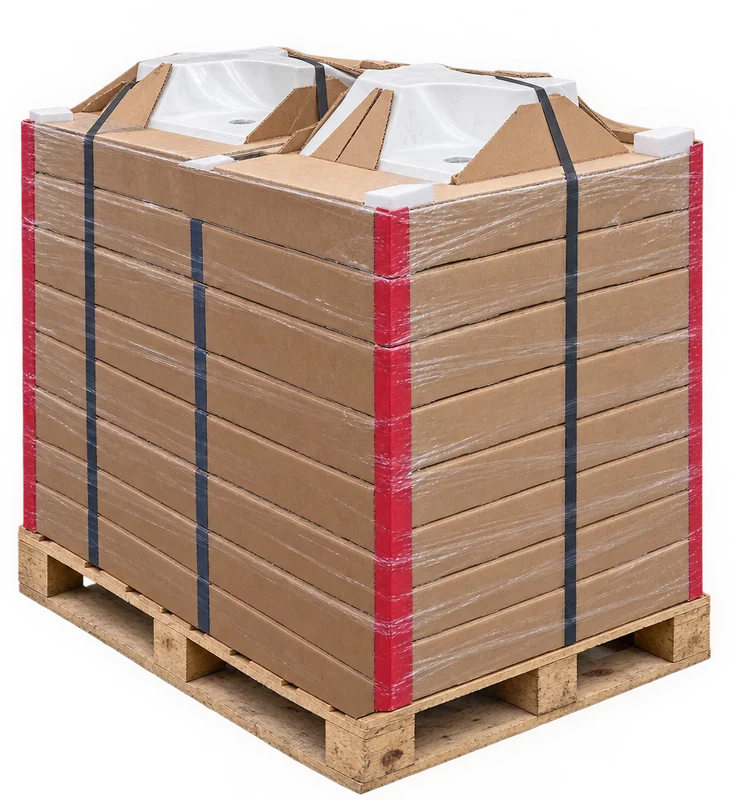 Sleeve Box: Corrugated sleeve with foam protection around the piece.